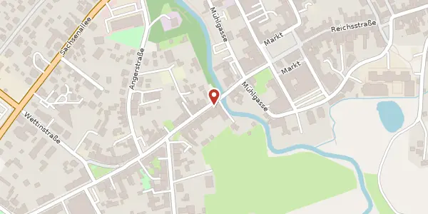 Karte der Umgebung von Bahnhofstraße 7, 04552 Borna