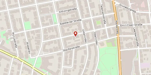 Karte der Umgebung von Kronberger Str. 25, 60323 Frankfurt