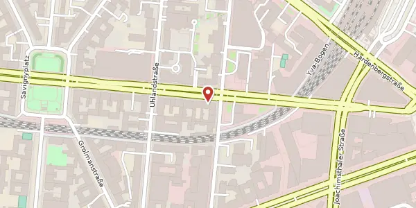 Karte der Umgebung von Kantstraße 154 A, 10623 Berlin