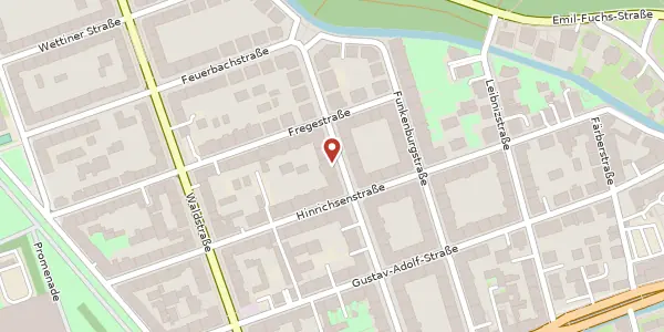 Karte der Umgebung von Tschaikowskistraße 23, 04105 Leipzig