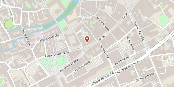 Karte der Umgebung von Anger 42, 99084 Erfurt