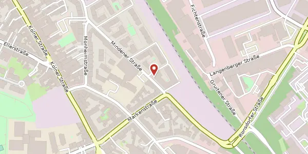 Karte der Umgebung von Mindener Str. 102, 40227 Düsseldorf