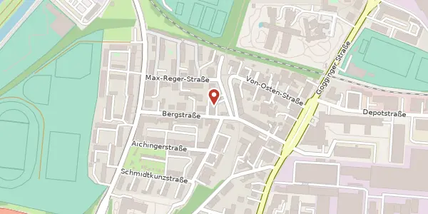 Karte der Umgebung von Bergstr. 12, 86199 Augsburg