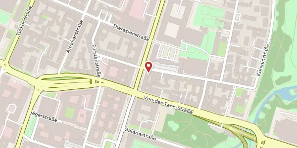 Karte der Umgebung von Ludwigstr. 10, 80539 München