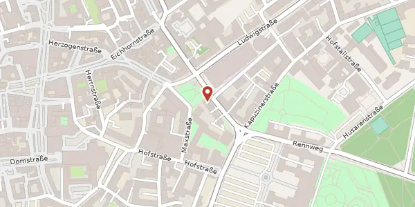 Karte der Umgebung von Theaterstr. 22, 97070 Würzburg