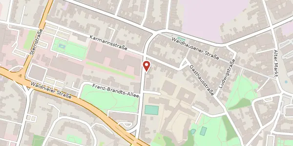 Karte der Umgebung von Aachener Str. 77, 41061 Mönchengladbach