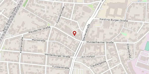 Karte der Umgebung von Oberstraße 8, 67065 Ludwigshafen am Rhein