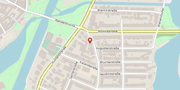 Karte der Umgebung von Wakenitzstraße 6a, 23564 Lübeck