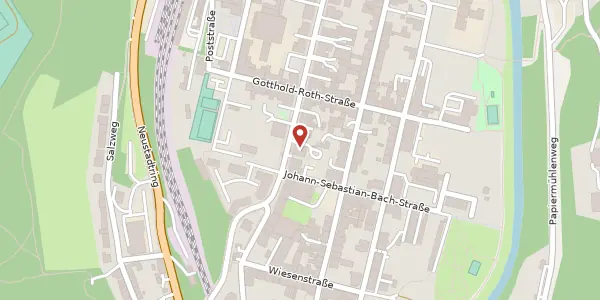 Karte der Umgebung von Carolinenstraße 54, 07973 Greiz