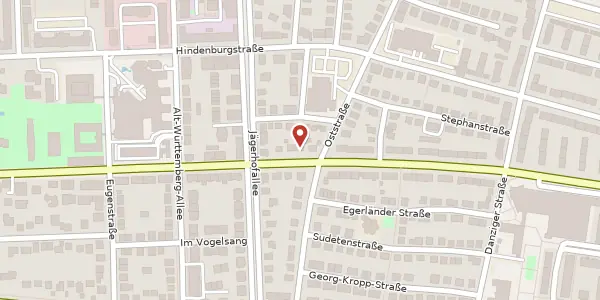 Karte der Umgebung von Friedrichstraße 99, 71638 Ludwigsburg