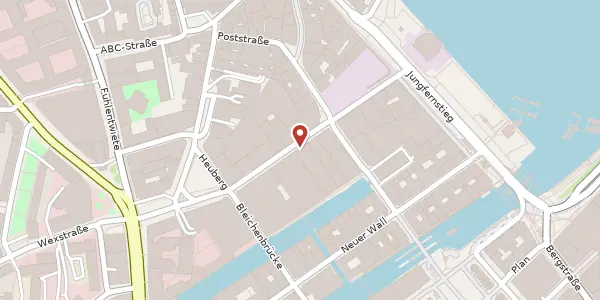 Karte der Umgebung von Große Bleichen 21, 20354 Hamburg