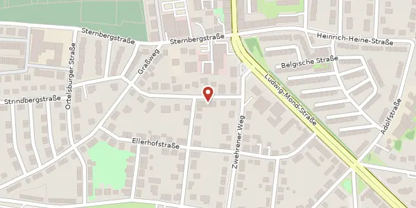 Karte der Umgebung von Strindbergstr. 7, 34121 Kassel
