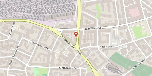 Karte der Umgebung von Dürrenhofstr. 50, 90478 Nürnberg