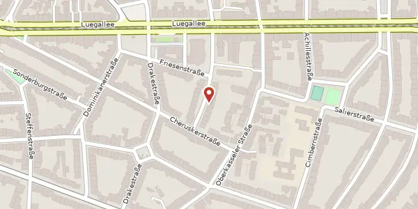 Karte der Umgebung von Adalbertstr. 22, 40545 Düsseldorf