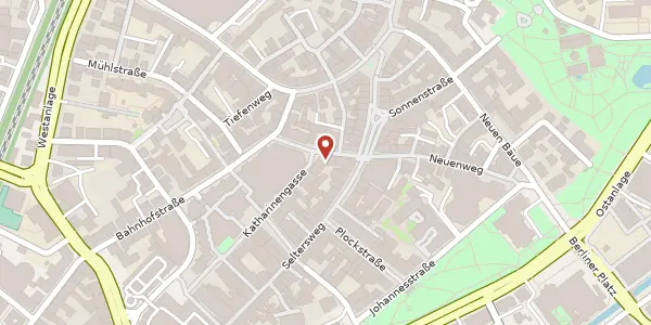 Karte der Umgebung von Katharinengasse 1, 35390 Gießen