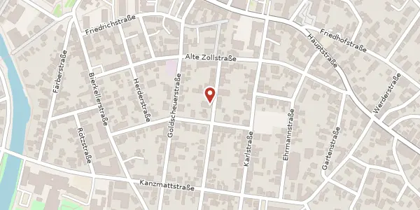 Karte der Umgebung von Luisenstraße 14A, 77694 Kehl