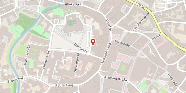 Karte der Umgebung von Domplatz 40, 48143 Münster