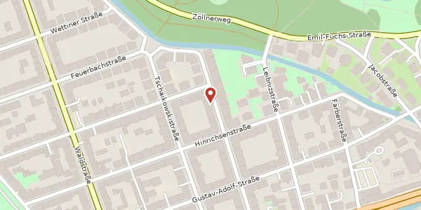 Karte der Umgebung von Funkenburgstraße 21, 04105 Leipzig