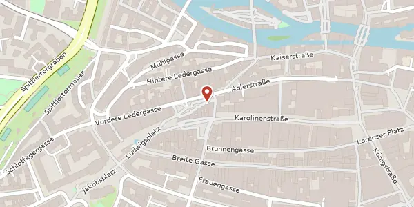 Karte der Umgebung von Josephsplatz 11, 90403 Nürnberg