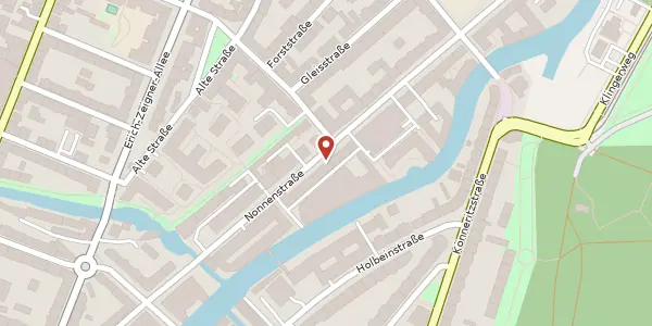 Karte der Umgebung von Nonnenstraße 17, 04229 Leipzig
