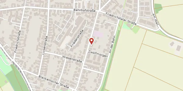 Karte der Umgebung von Friedenstraße 32, 76351 Linkenheim