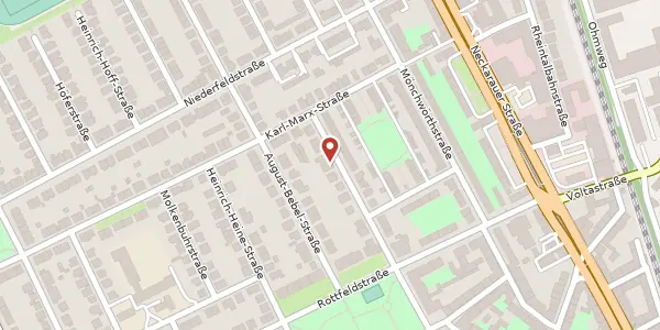Karte der Umgebung von Lassallestr. 25, 68199 Mannheim