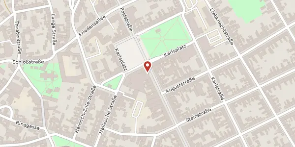 Karte der Umgebung von Karlsplatz 24, 06406 Bernburg