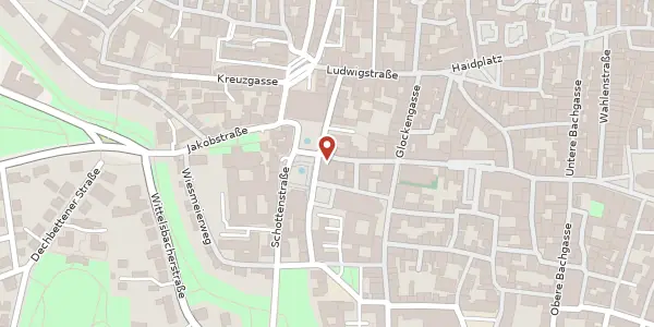 Karte der Umgebung von Bismarckplatz 9, 93047 Regensburg