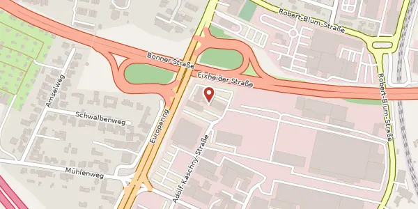 Karte der Umgebung von Adolf-Kaschny-Straße 19, 51373 Leverkusen