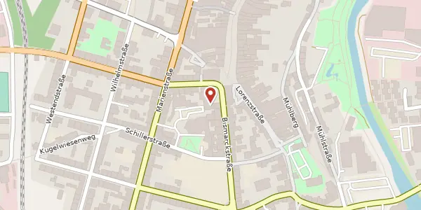 Karte der Umgebung von Sonnenplatz 4, 95028 Hof