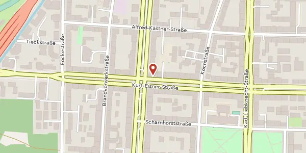 Karte der Umgebung von Kurt-Eisner-Straße 15, 04275 Leipzig