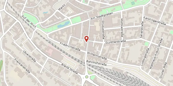 Karte der Umgebung von Bahnhofstraße 38, 56626 Andernach