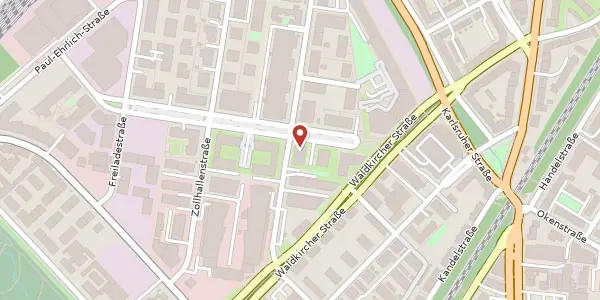 Karte der Umgebung von Eugen-Martin-Straße 5, 79106 Freiburg im Breisgau