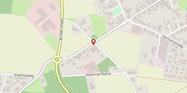 Karte der Umgebung von Minden-Weseler Weg 26, 32130 Enger