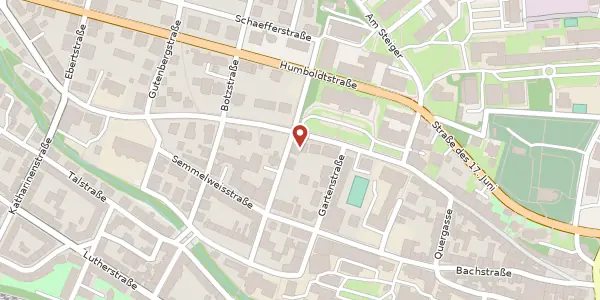 Karte der Umgebung von August-Bebel-Straße 9, 07743 Jena