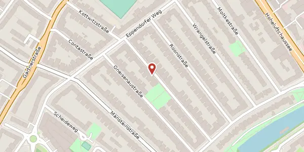 Karte der Umgebung von Kottwitzstrasse 27, 20253 Hamburg