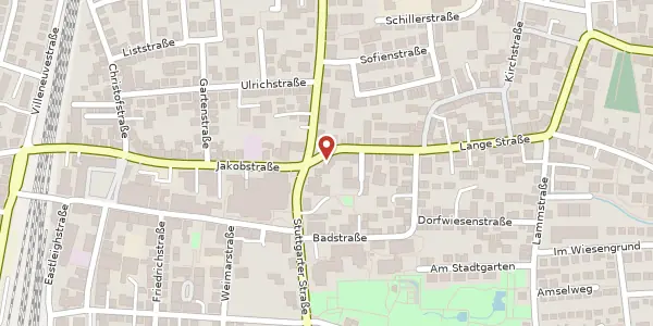 Karte der Umgebung von Lange Straße 4, 70806 Kornwestheim