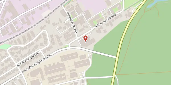 Karte der Umgebung von Altheimerstraße 1-7, 64807 Dieburg
