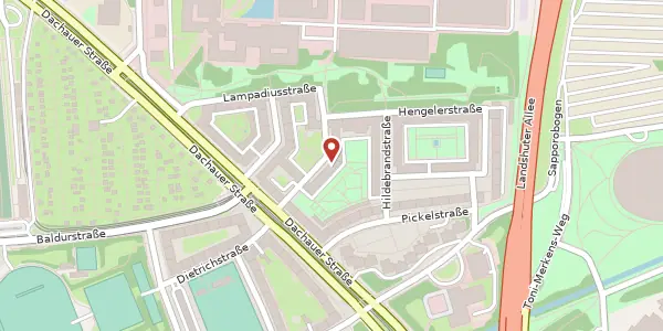 Karte der Umgebung von Franz-Marc-Str. 6, 80637 München