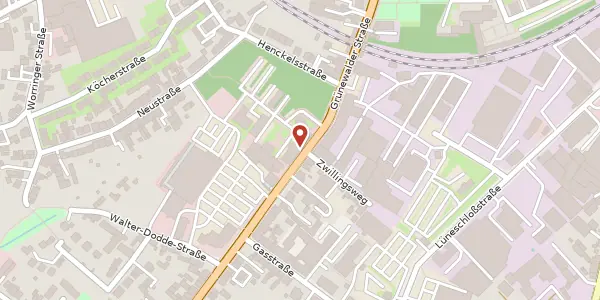 Karte der Umgebung von Grünewalder Str. 29 - 31, 42657 Solingen