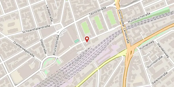 Karte der Umgebung von Hedderichstr. 41, 60594 Frankfurt