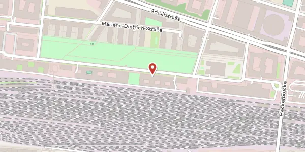 Karte der Umgebung von Erika-Mann-Str. 23, 80636 München