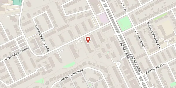 Karte der Umgebung von Feldbergstraße 70, 68163 Mannheim