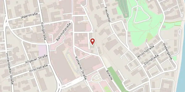 Karte der Umgebung von Gutenbergstr. 2, 87435 Kempten
