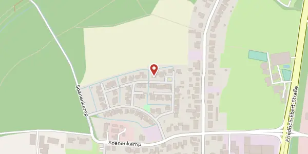 Karte der Umgebung von Spanenkampswiese 38, 45659 Recklinghausen