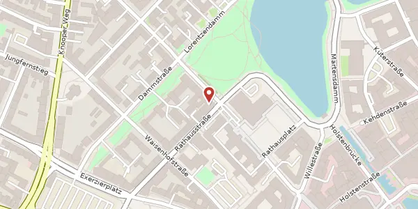 Karte der Umgebung von Rathausstraße 2, 24103 Kiel