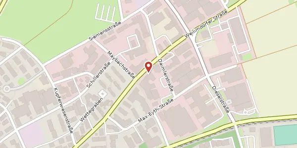 Karte der Umgebung von Weilimdorfer Straße 74/3, 70839 Gerlingen