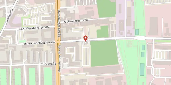Karte der Umgebung von Thüringer Str. 18, 06112 Halle (Saale)