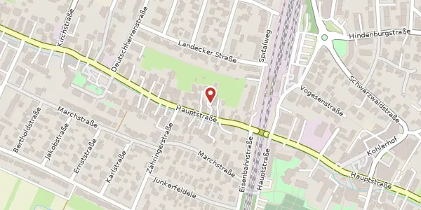 Karte der Umgebung von Hauptstraße 139, 79211 Denzlingen