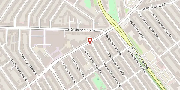 Karte der Umgebung von Hemmstr. 165, 28215 Bremen
